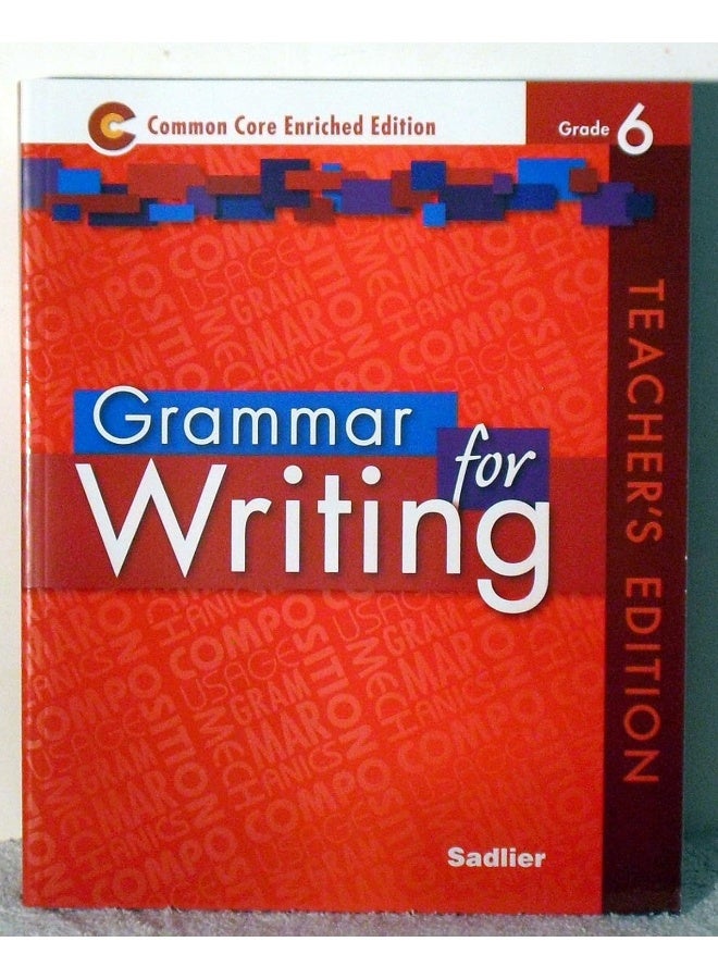 Grammar for Writing Grade 6 TEACHER'S EDITION - Image 1