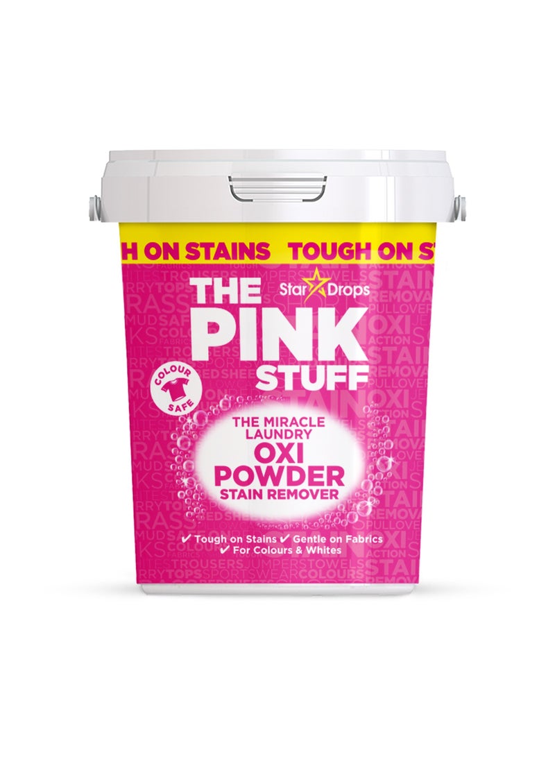 THE PINK STUFF Stain remover laundry powder for colored clothes with Oxy formula that removes stains easily 1kg - Image 1