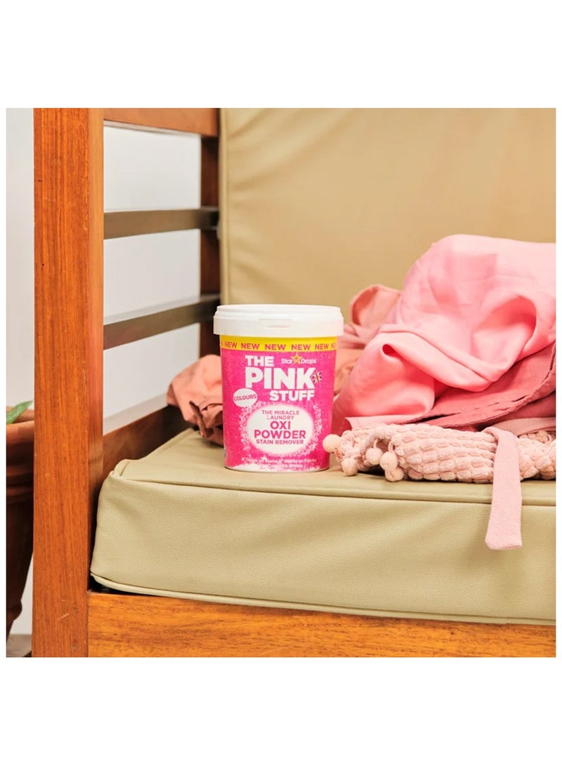 THE PINK STUFF Stain remover laundry powder for colored clothes with Oxy formula that removes stains easily 1kg - Image 3