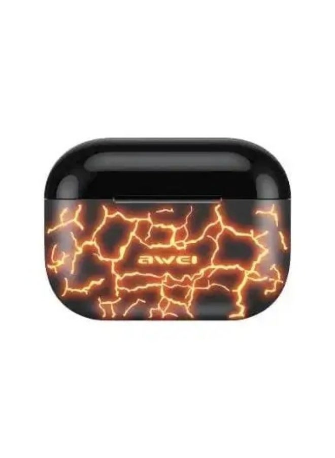 Awei T29 PRO True Wireless Bluetooth Gaming Earbuds Black with RGB LED Light - Image 1