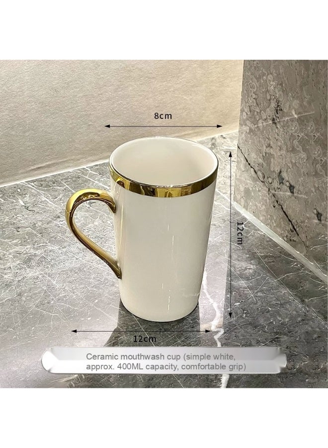 High-end Mouthwash Cup Set for Home Use - Premium Toothbrush Holder and Wash Basin for a Sophisticated Bathroom Experience