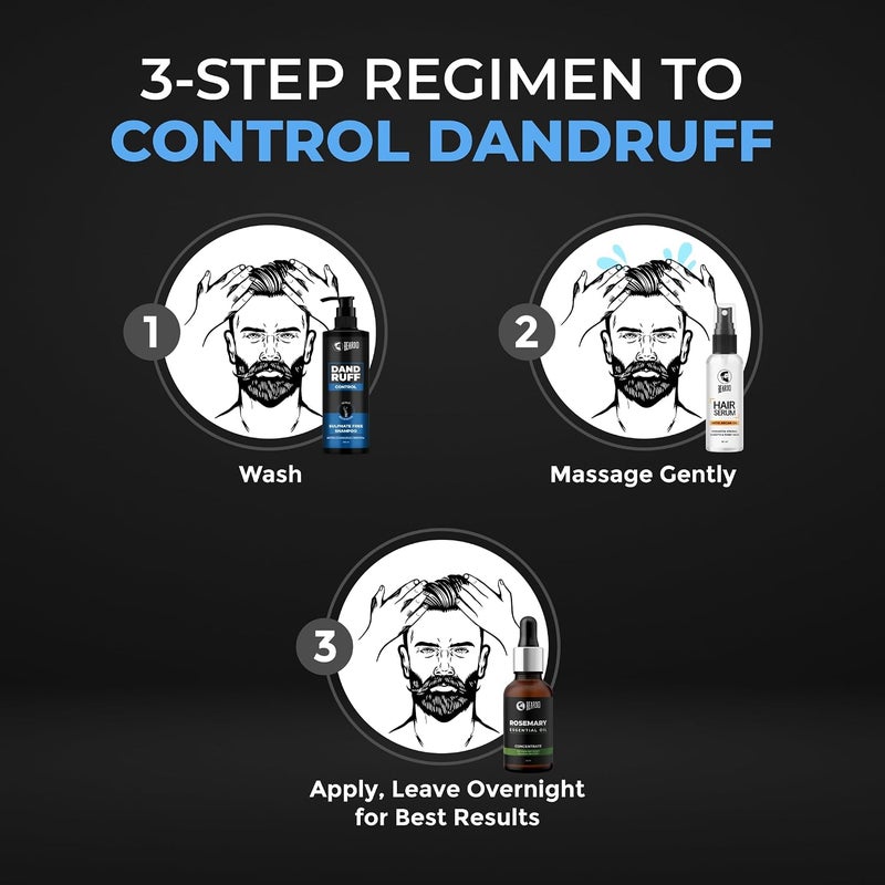BEARDO BD Dandruff Control Sulphate Free Shampoo 200ml - Image 5