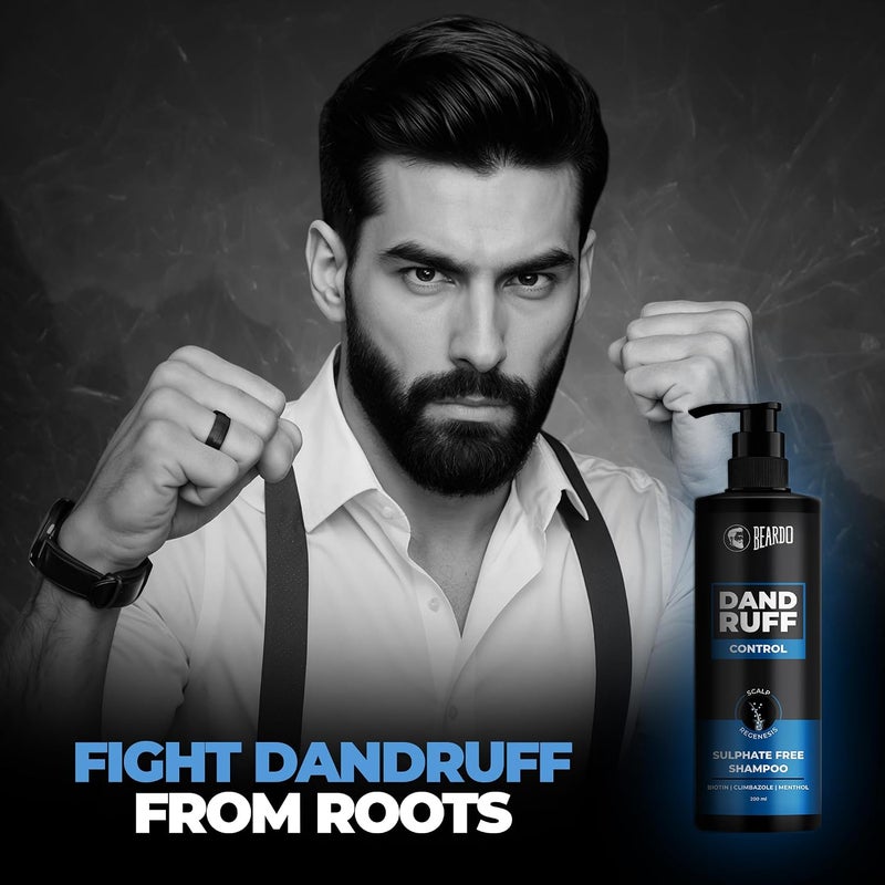 BEARDO BD Dandruff Control Sulphate Free Shampoo 200ml - Image 1