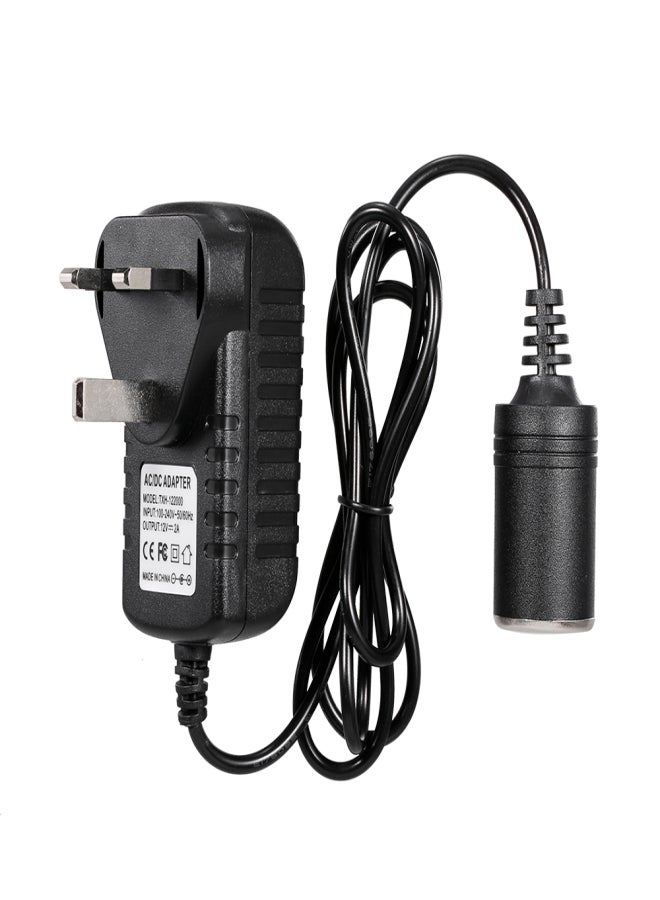 Car Power Inverter, AC to DC Converter, 240V-12V DC Car Converter Lighter Socket Voltage Converter Power Adapter, for Car Vacuum and Other 12V Devices, UK Plug - Image 1