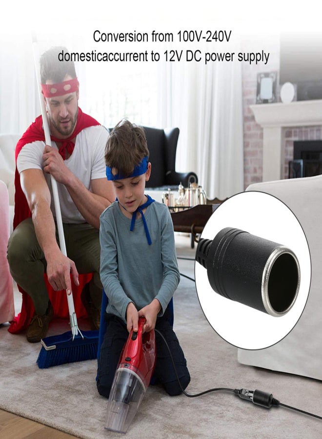 Car Power Inverter, AC to DC Converter, 240V-12V DC Car Converter Lighter Socket Voltage Converter Power Adapter, for Car Vacuum and Other 12V Devices, UK Plug - Image 3