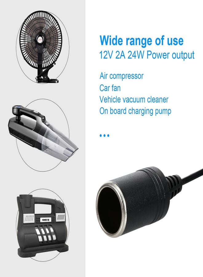 Car Power Inverter, AC to DC Converter, 240V-12V DC Car Converter Lighter Socket Voltage Converter Power Adapter, for Car Vacuum and Other 12V Devices, UK Plug - Image 4