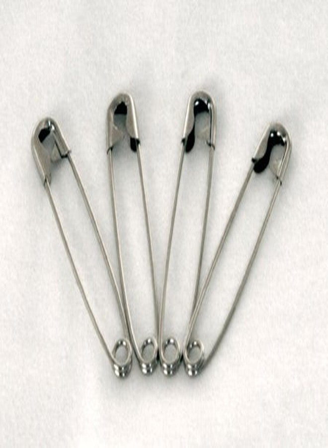 Leakmaster Adult Sized Cloth Diapering Pins - Jumbo 3-Inch Size - 4 Pack - Nickle Plated with Locking Heads - Image 2