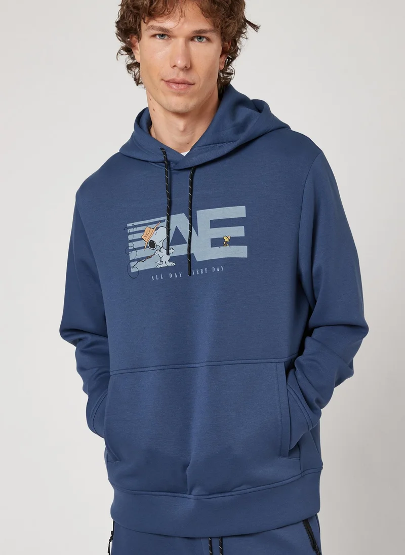 امريكان ايجل 24/7 Graphic Drawstring Pullover Hoodie
