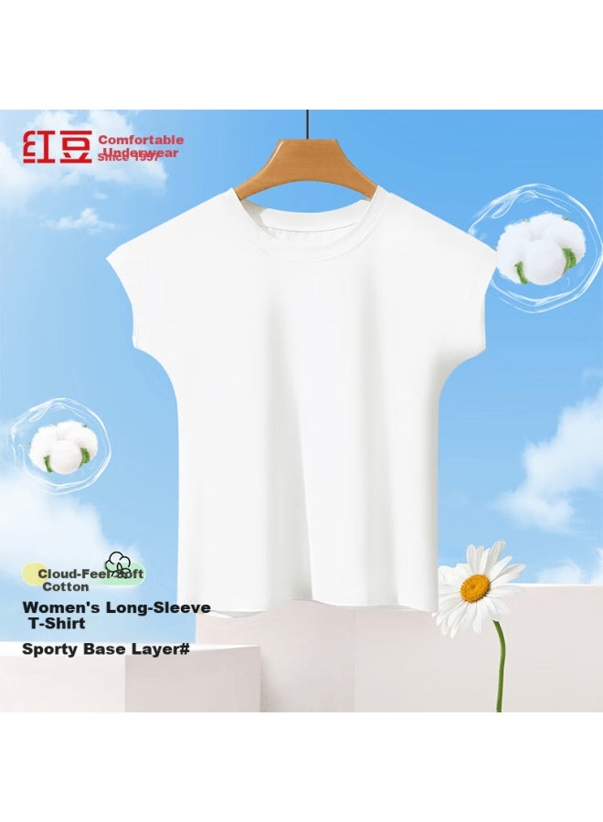 Hodo Women's Comfortable Breathable Casual Crew Neck Basic Versatile Short Sleeve Shirt - Image 1