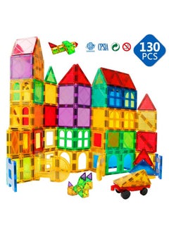 Magblock Magnetic Tiles Building Blocks 130 Pcs Magnet Tiles For Kids Ages 4-8 Magnetic Toys For Boys And Girls Ages 8-10  - Image 5