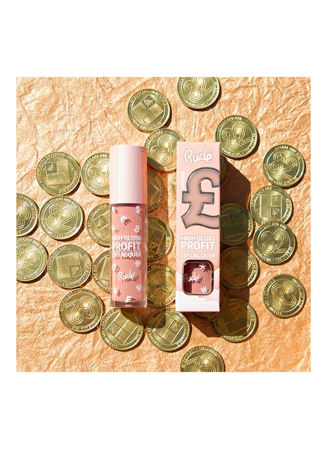 روود High Gloss Profit Lip Lacquer - Pound