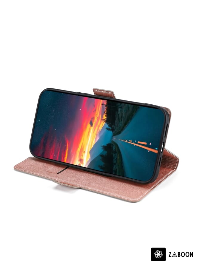 For Alcatel 1C / 1C Dual 5009A Ultra-thin Voltage Side Buckle PU + TPU Leather Phone Case(Rose Gold)