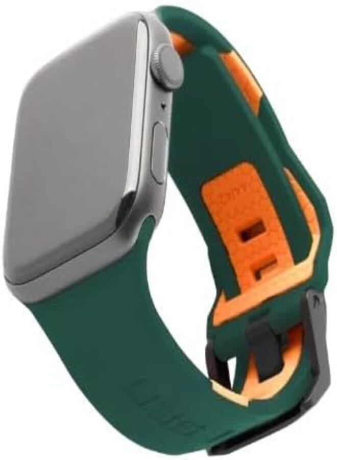 Next Store Green and Orange Silicone Strap Compatible with 42-44-45-49 Series 6/5/4/3/2/1/7/8/9 Ultra/Ultra 2 by Next Store Unisex Sport
