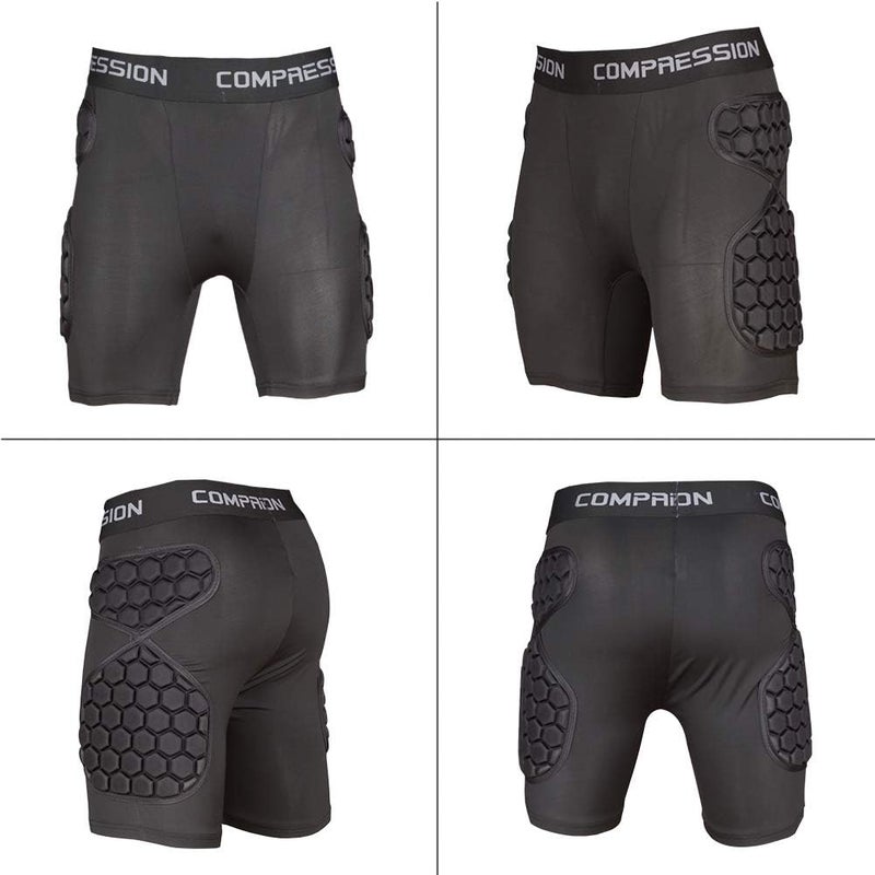 Shinestone Adult Men's Goalkeeper Armor BodyShield Padded Compression Shirt Pants and Short with Sponge Protector - Image 2
