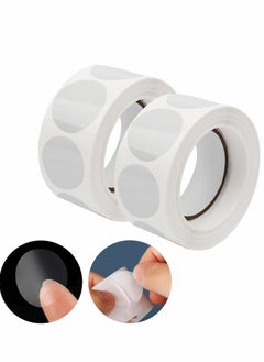Y&D Retail Package Seals, 1000 Pcs Clear 2.5cm Round Circle Wafer Seal Sticker Labels for Envelopes, Box and Gift Packaging (500 Per Roll)  - Image 1