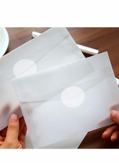 Y&D Retail Package Seals, 1000 Pcs Clear 2.5cm Round Circle Wafer Seal Sticker Labels for Envelopes, Box and Gift Packaging (500 Per Roll)  - Image 5