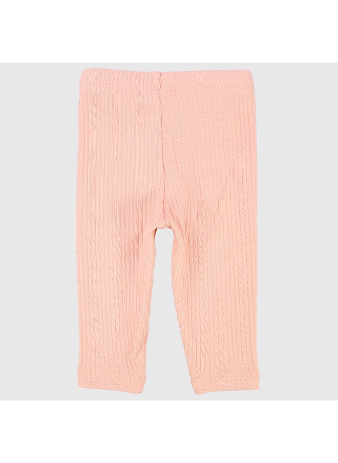 playmore Salmon Ribbed Leggings  - Image 3