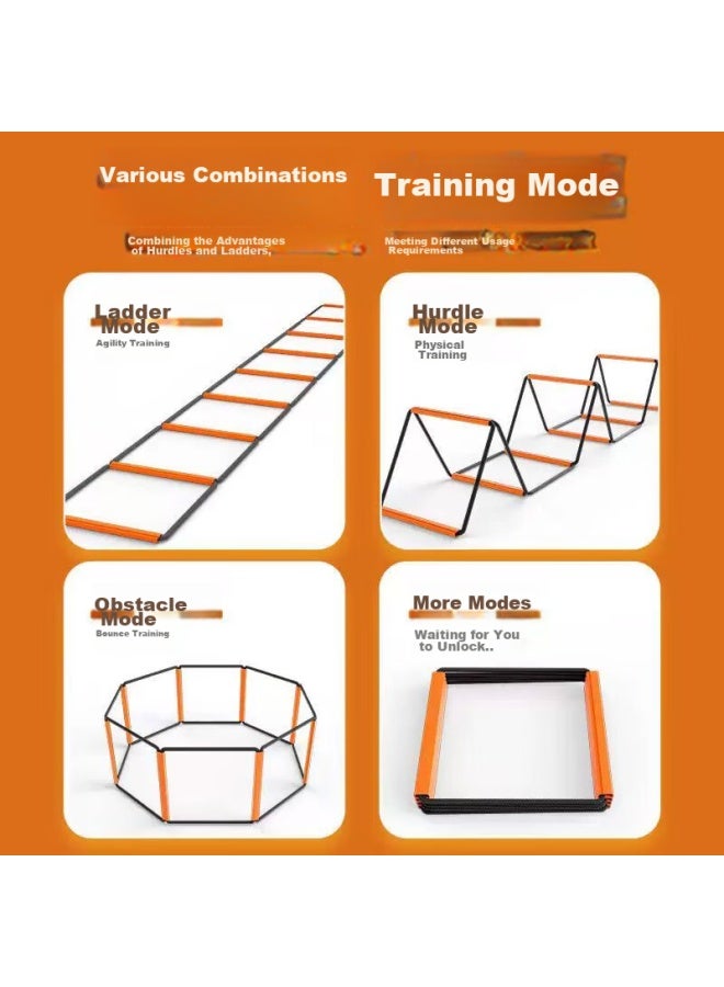 Tatanice Agility Ladder, Folding Hurdle Rope, Soccer Step Training Equipment, Children's Outdoor Toys, Back-to Gift - Image 2