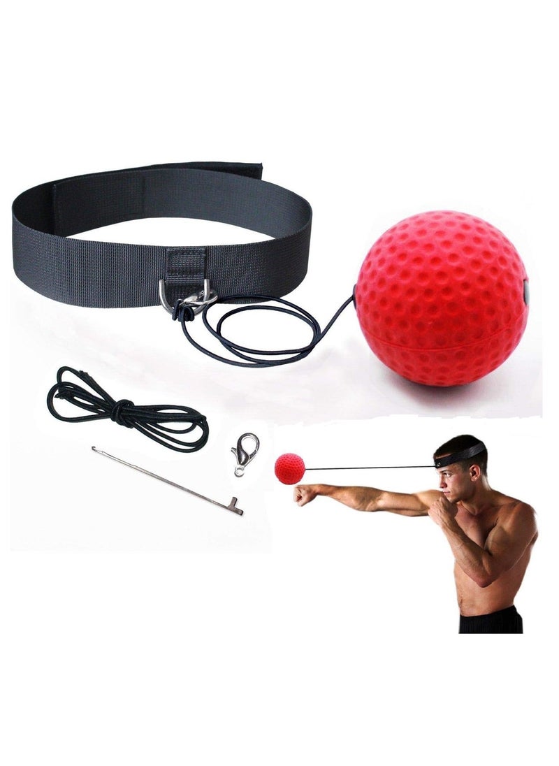 Generic Eyewalk Boxing Reflex Ball Training Hand Eye Coordination with Headband, Portable Boxing Punch Ball to Improve Reaction and Speed for Training and Fitness  - Image 1