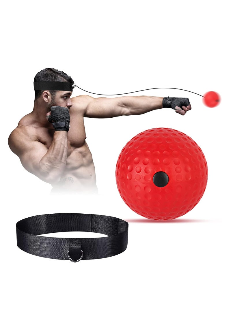Generic Eyewalk Boxing Reflex Ball Training Hand Eye Coordination with Headband, Portable Boxing Punch Ball to Improve Reaction and Speed for Training and Fitness  - Image 3