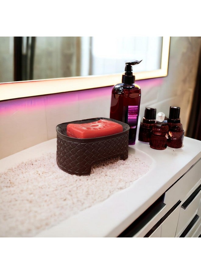 CSM Soap Holder Stand Self Draining Soap Dish Holder Soap Box For Shower For Bathroom, Kitchen, Bathtub, Wash Basins (Multicolor, Plastic)- Set Of 3 Soapcases - Image 5