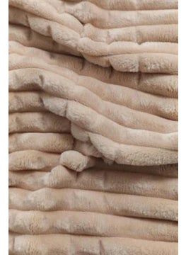 MERINOS Modern Line 3 Piece Double Blanket Set Mocha  - Image 3