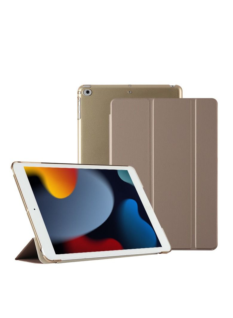Loquat Protective Tri-Fold Case Cover For iPad gold