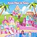 GobiDex Princess Magnetic Doll House Building Toys for Girls 3 Pink Magnet Tiles for Kids Ages 48 STEM Sensory Toys for Toddlers Birthday Gifts for Girls 3 Year Old - Image 4