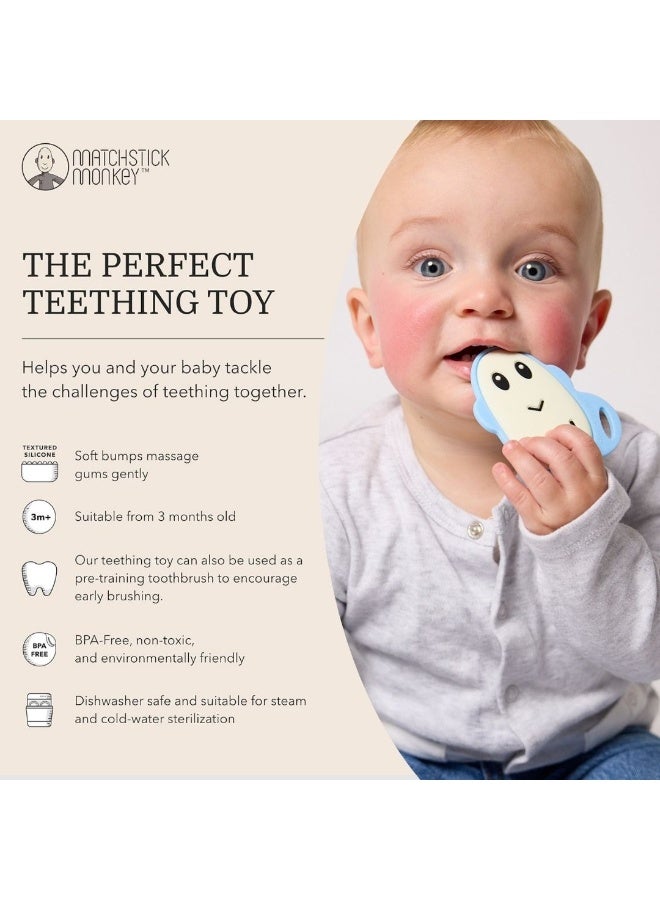MATCHSTICK MONKEY Teether Set Light Blue - Image 2