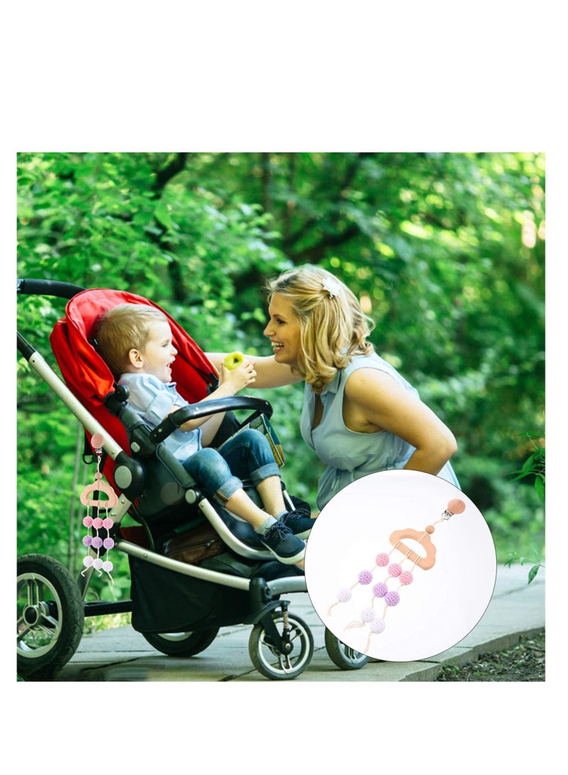 NIBEMINENT Hanging Baby Wooden Toys Play Gym Wood Teether Rings Activity Nursing Game Rattle Pendant Toy Newborn Crib Sense Sensory  - Image 5