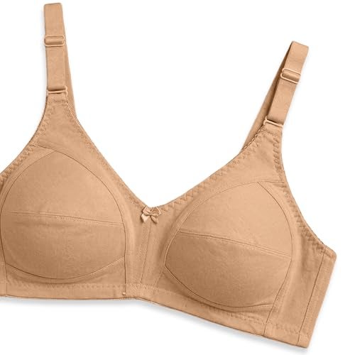 Kalyani Anaya Full Coverage Non-Padded M Frame Minimizer Bra Onion Camel_34B Pack of 2 - Image 5