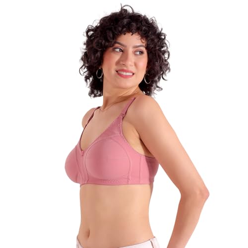Kalyani Anaya Full Coverage Non-Padded M Frame Minimizer Bra Onion Camel_34B Pack of 2 - Image 2
