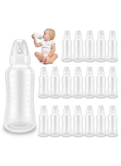 Adando Adando 20 Set Disposable Breast Milk Bottles with Leakproof Lid Newborn Baby Clear Milk Bottle BPA-free Non-toxic Baby Feeding Bottles 100ml Portable Baby Milk Storage Bottles for Little Baby  - Image 1