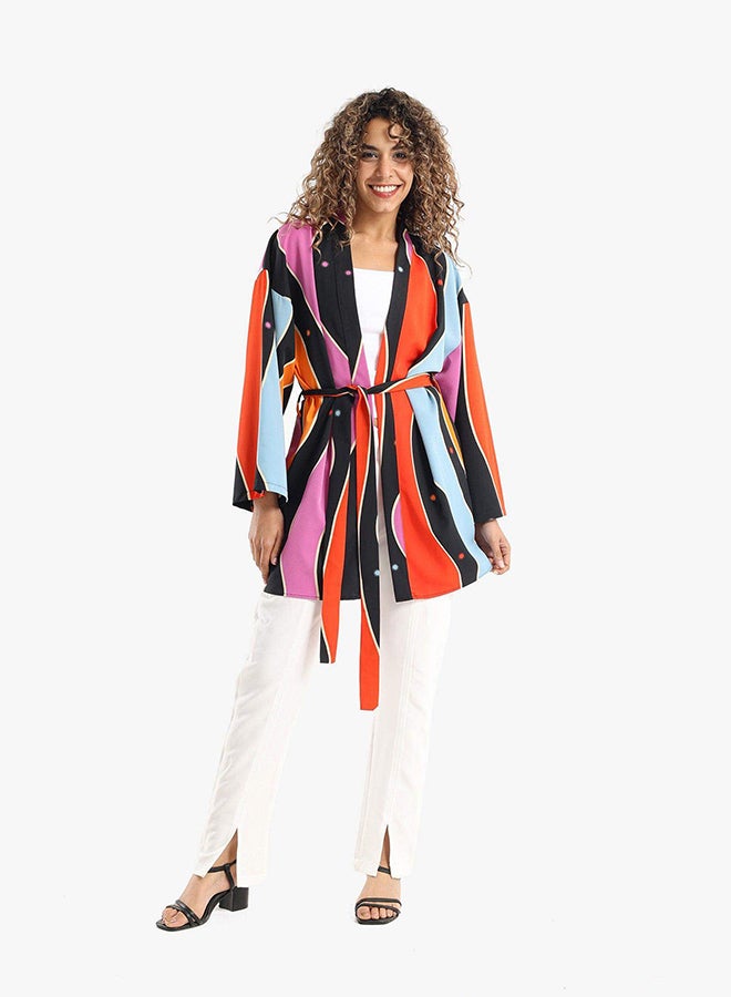 Carina satin-dropped-shoulder-kimono