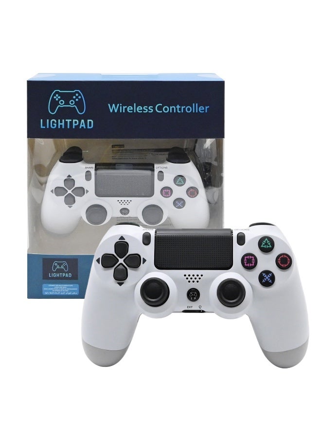LIGHTPAD PlayStation 4 DualShock 4 Wireless Controller White - Image 1