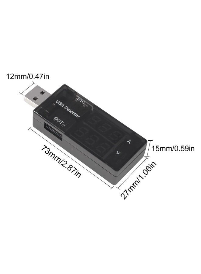 HEADVANA USB Tester, USB Power Meter, USB Current Meter, 3-9V 0-5A Voltage Tester Multimeter, Dual USB Current Voltage Charging Detector. - Image 2