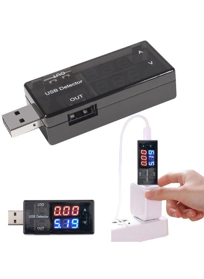 HEADVANA USB Tester, USB Power Meter, USB Current Meter, 3-9V 0-5A Voltage Tester Multimeter, Dual USB Current Voltage Charging Detector. - Image 1