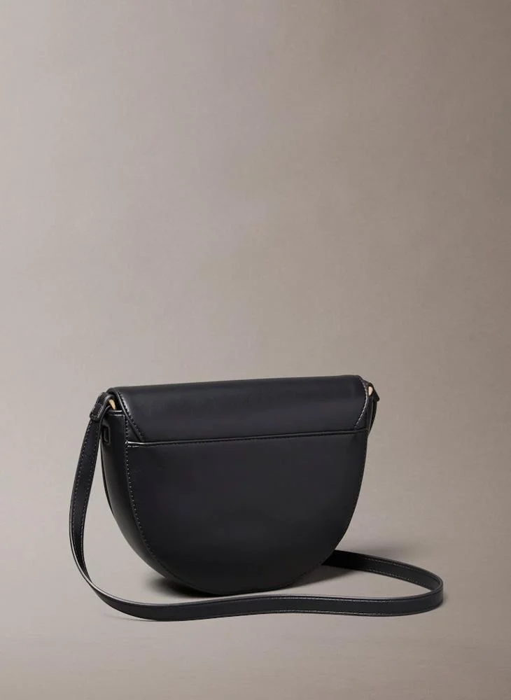 CALVIN KLEIN Logo Raised Saddle Crossbody
