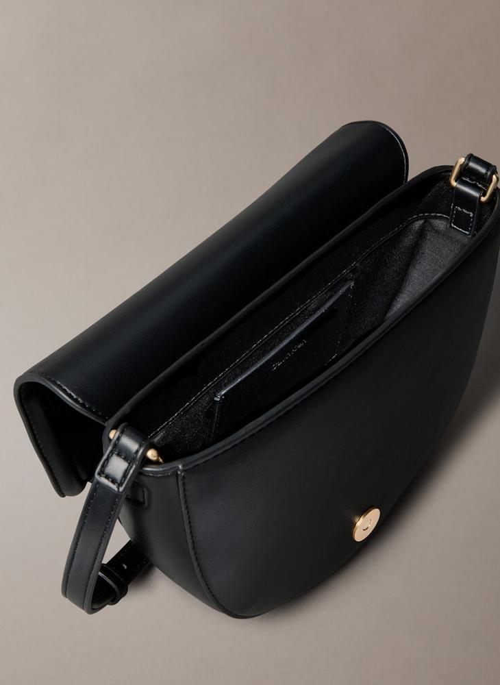 CALVIN KLEIN Logo Raised Saddle Crossbody - Image 4
