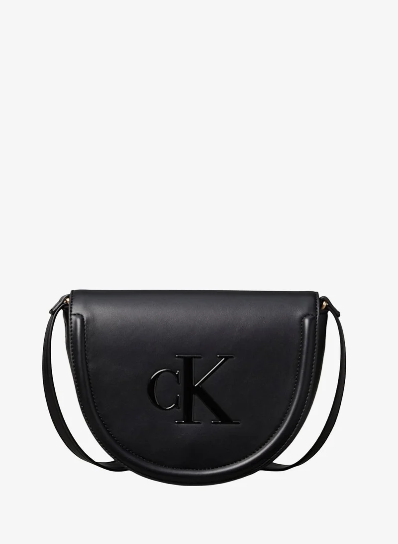 Logo Raised Saddle Crossbody