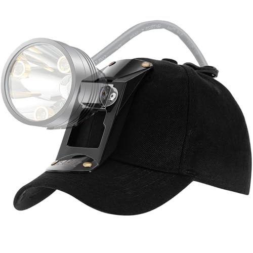 GearOZ Hunting Hat with Bracket, Hunter Cap for Headlamp Hunting Light for Coon Coyote Hog Turkey Duck Hunting, Black - Image 1