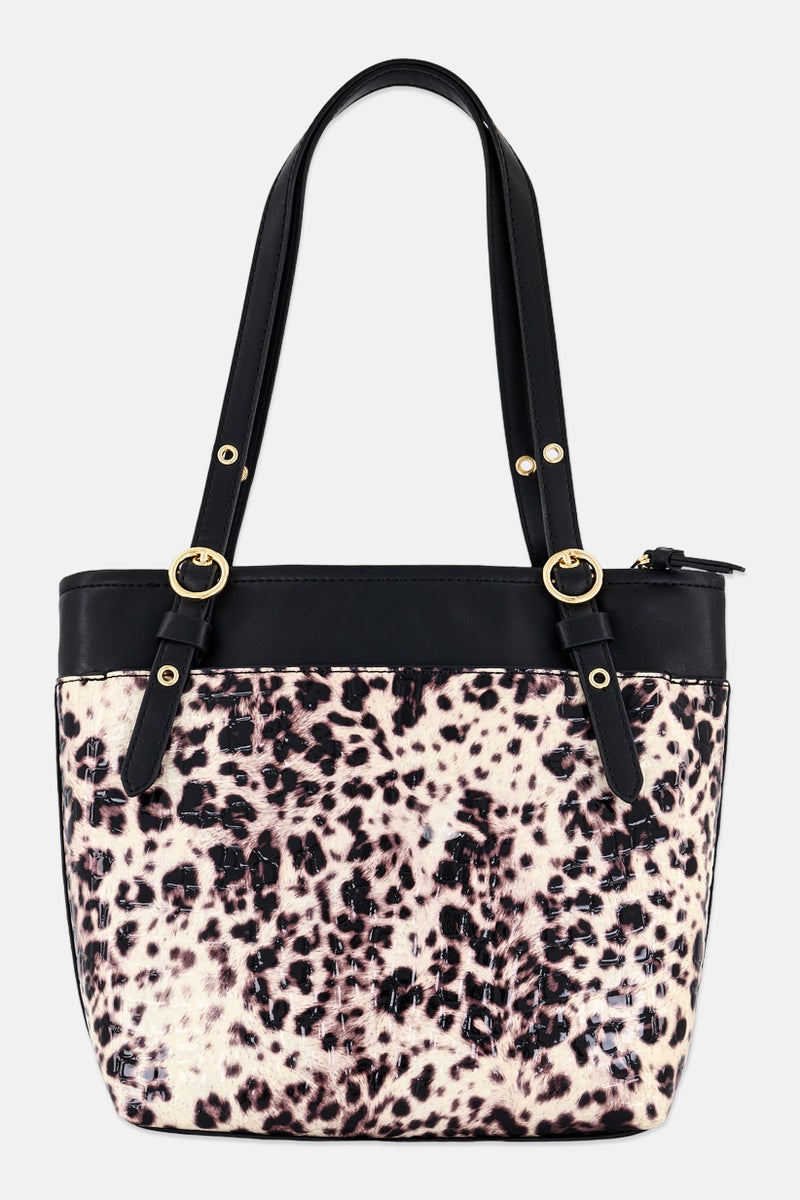 ANNE KLEIN Women Animal Print Shoulder Bag, Multicolor - Image 4