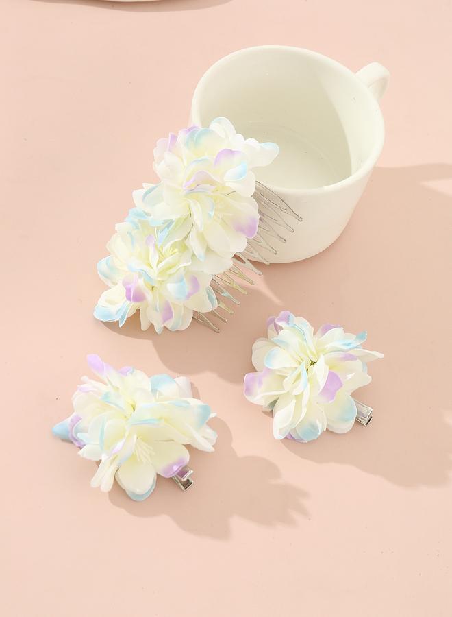 Take Two 3-Piece - Flower Hair Accessories Set - Image 4