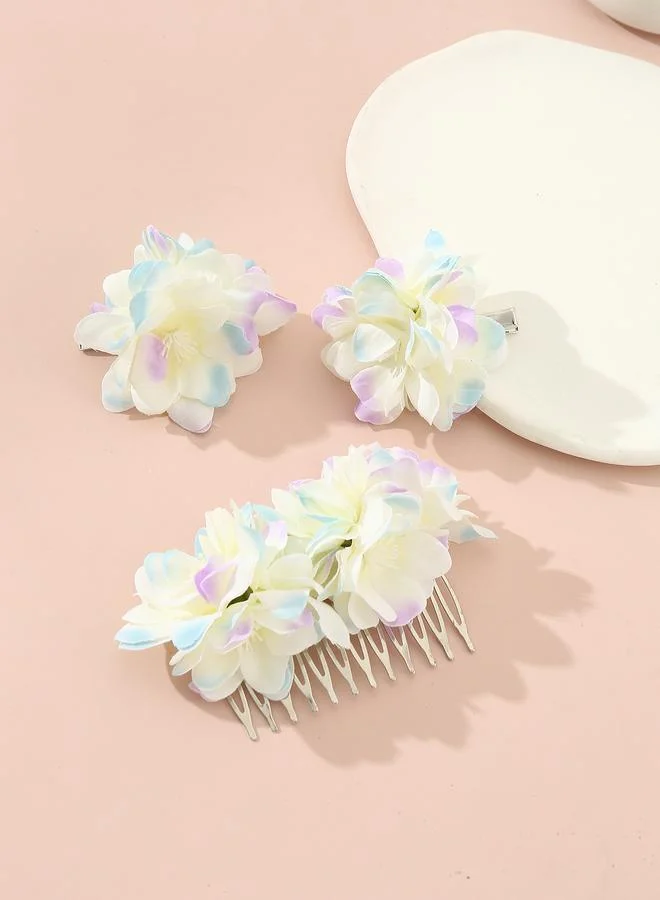 تايك تو 3-Piece - Flower Hair Accessories Set