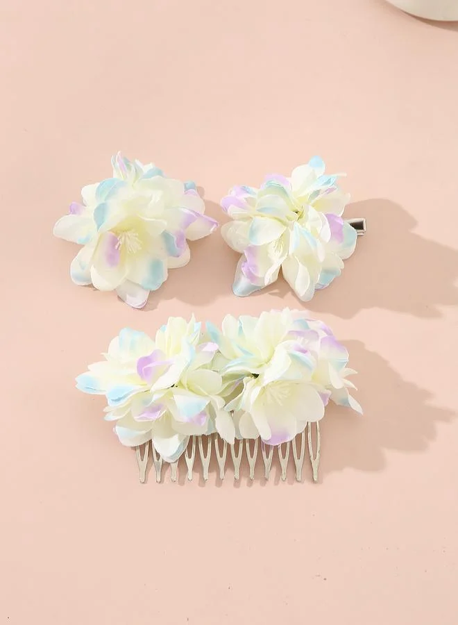 تايك تو 3-Piece - Flower Hair Accessories Set