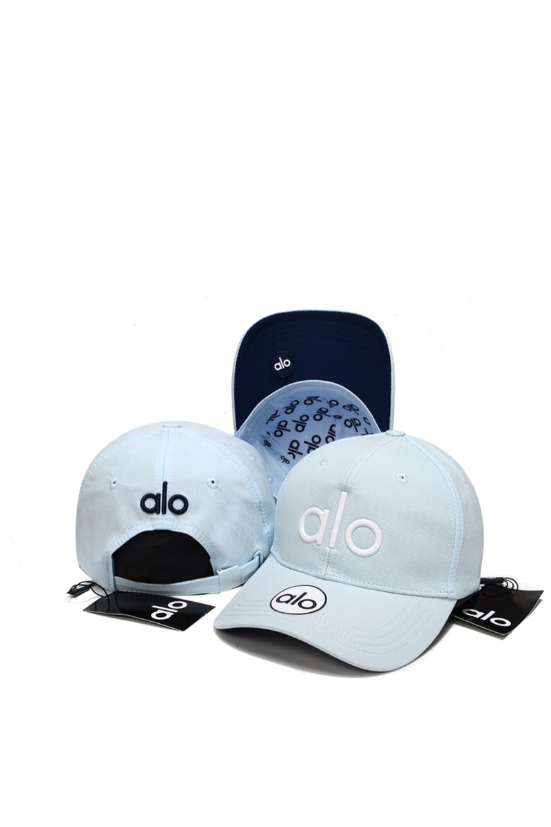alo Alo Cap: Light Blue, Contrast Logo & Brand Detailing