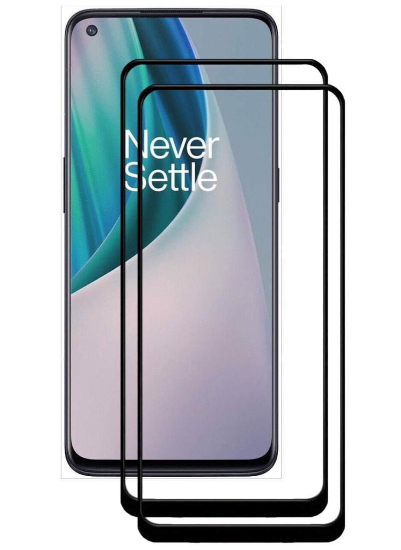 ACLIX 2 Pieces Antistatic ESD Dustproof Premium Quality High Definition Tempered Glass Screen Protector Designed For OnePlus Nord N10 5G - Image 1