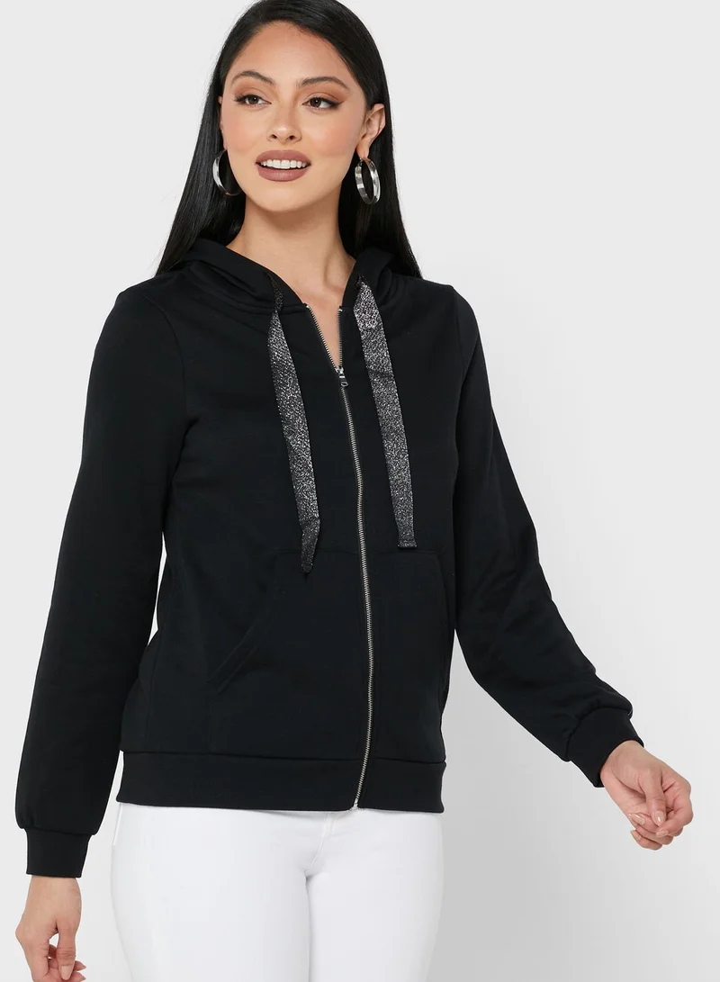 VERO MODA Pocket Detail Knitted Hoodie