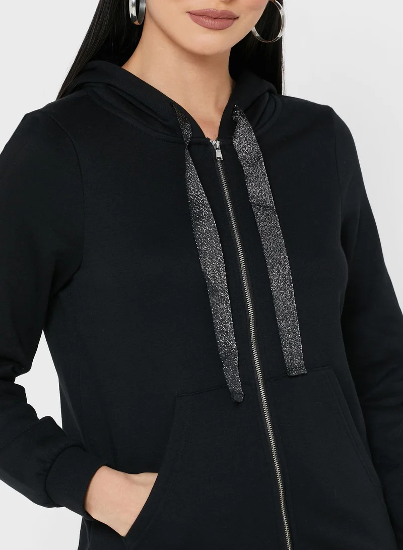 VERO MODA Pocket Detail Knitted Hoodie