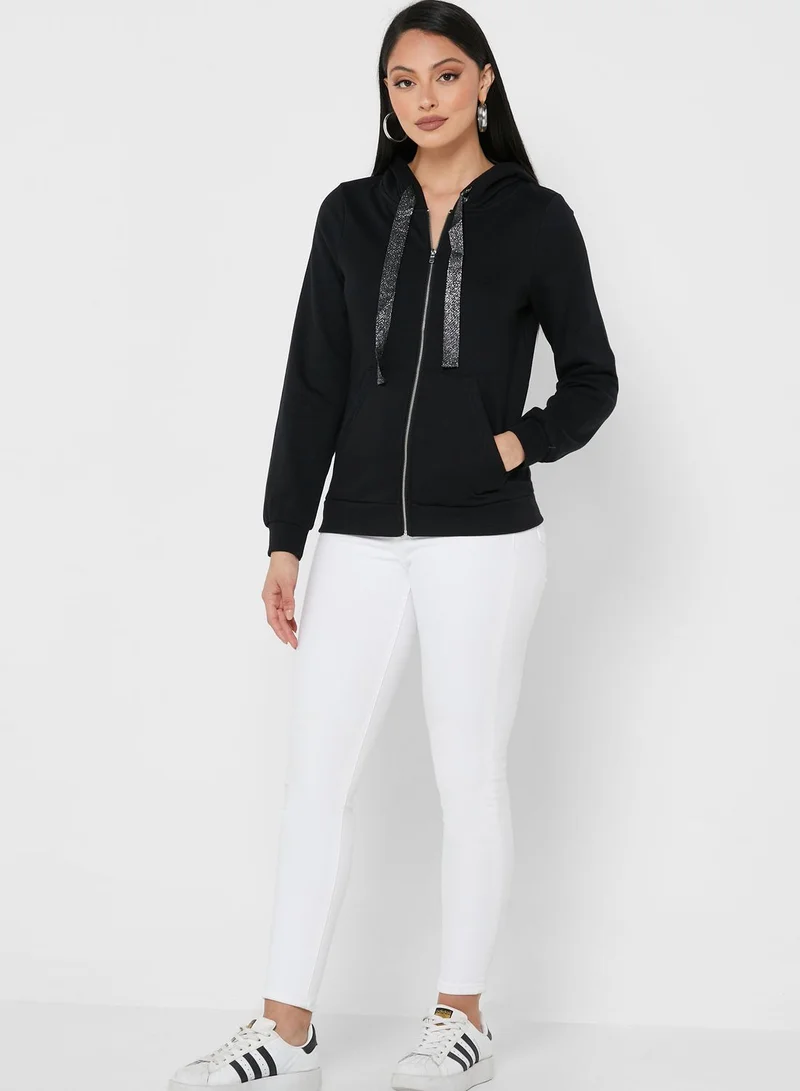 VERO MODA Pocket Detail Knitted Hoodie